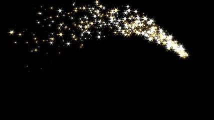 Magic sparkles fairy dust wand particle trail transition 4K
