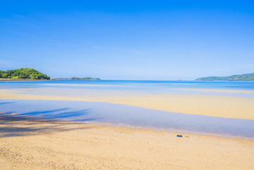 clear sky topical beach