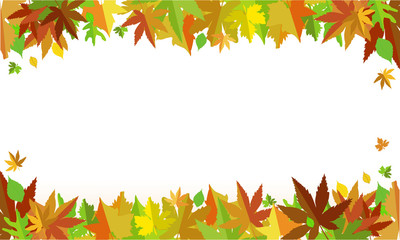 Autumn background of leaves