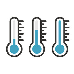 Thermometer icon set