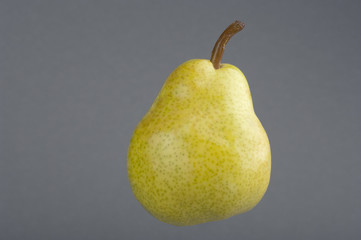 Green tasty pear. Studio shot.