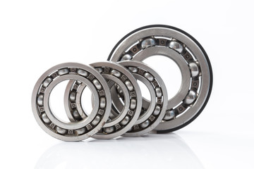wheel bearings set production isolated on white background