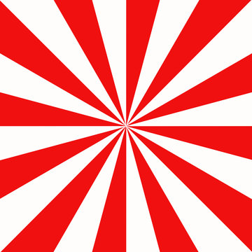 Hintergrund rot-wei&szlig;e Strahlen f&uuml;r Fotomontagen