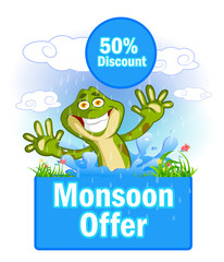 illustration of Monsoon sale offer