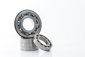 wheel bearings set production isolated on white background