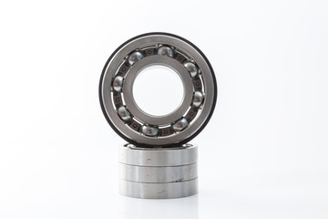 wheel bearings set production isolated on white background