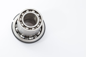 wheel bearings set production isolated on white background