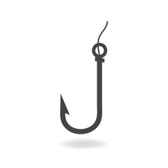 fish hook icon eps10