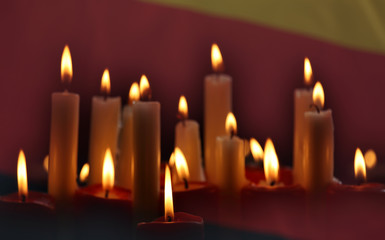 memorial candle light