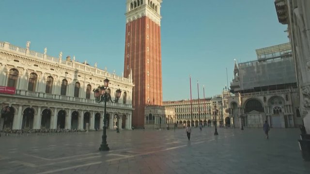 Amazing views of San Marco square and The Doge's Palace, Venice, Italy