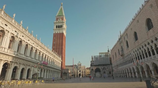 Amazing views of San Marco square and The Doge's Palace, Venice, Italy