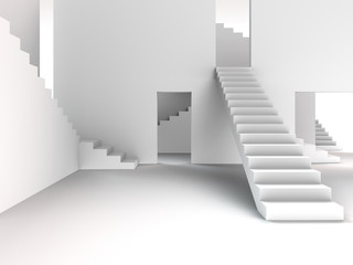 interior abstrakt mit Treppen