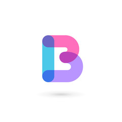 Letter B logo icon design template elements