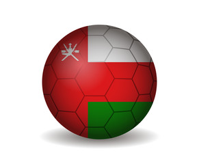 Naklejka premium oman soccer ball