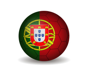 Obraz premium portugal soccer ball