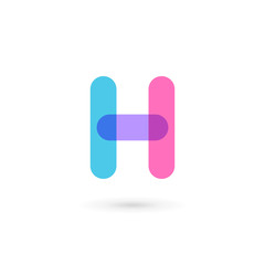 Letter H logo icon design template elements