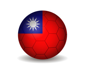 Obraz premium taiwan soccer ball