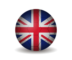Obraz premium united kingdom soccer ball