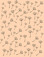 Dandelion pattern background
