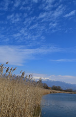 Rieti (Italy) - Natural Reserve of lakes Lungo and Ripasottile, with Terminillo mountain