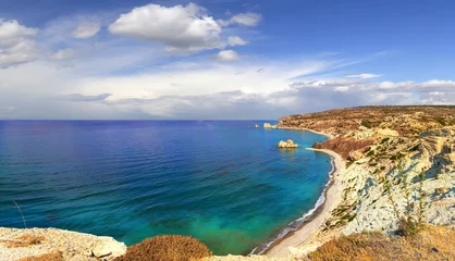 Wandaufkleber Bay of Aphrodite. Paphos, Cyprus © Belikart