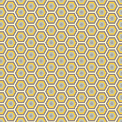 Ethnic boho seamless pattern with hexagons. Print. Repeating background. Cloth design, wallpaper.