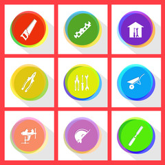 saw, cycle spanner, workshop, pliers, tools, wheelbarrow, clamp,