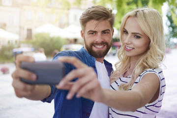 Selfie taken while sightseeing the old town..