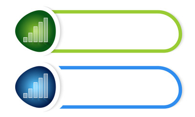 Obraz premium Vector button for your text and diagram