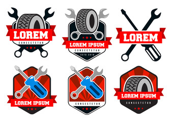 Car service emblems