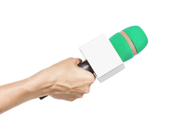 Hand Holding Microphone