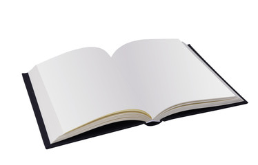 Open Book with blank pages - clipping path (at ALL sizes)