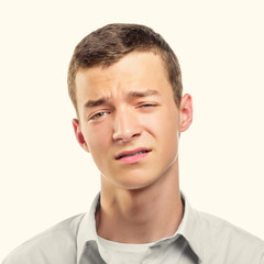 Obraz premium Disgusted man.