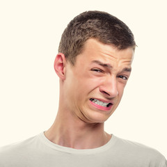 Fototapeta premium Disgusted man.