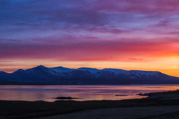 Fototapeta na wymiar Sonennaufgang auf Island
