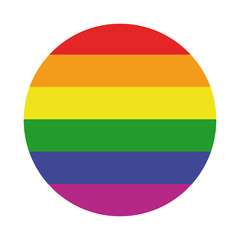 rainbow flag LGBT symbol button