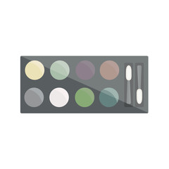Eye shadow in box. Vector illustration.