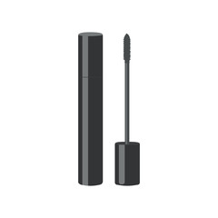 Mascara black. Vector illustration.