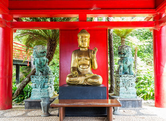 Buddha statue on Monte Palace Tropical Garden, Funchal, Madeira, Portugal