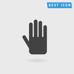 Stop hand Icon Vector, vector icon eps10.