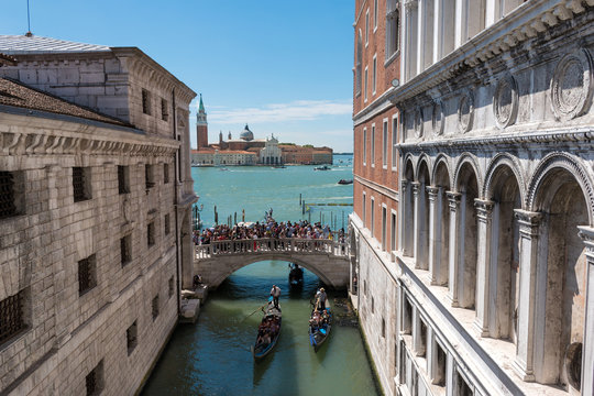 Venise vue depuis le pont des soupirs