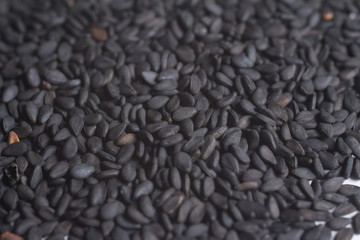 Close-up on black Sesame