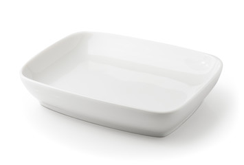 white plate isolated on white background
