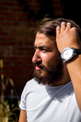 portrait of a bearded guy