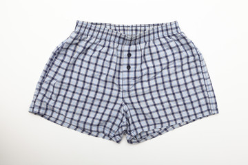 Men's striped pants isolated on white background