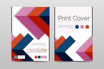 Geometric brochure front page