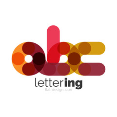 Linear business logo letter