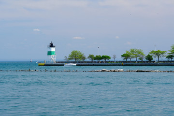 Chicago Harbor Southeast Guidewall Lighthouse
