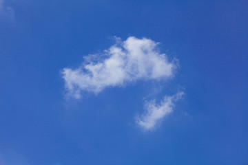 blue sky with cloud closeup