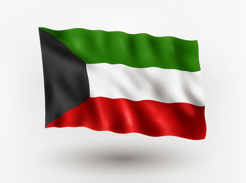Flag of Kuwait.